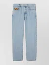 Gucci Denim Trousers With Gg Canvas Insert