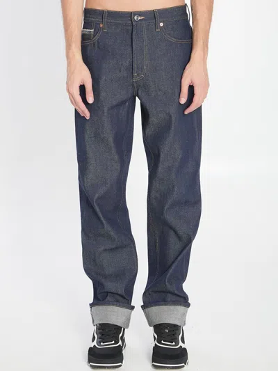Gucci Denim Trousers With Hem Details