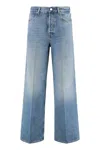 Gucci Denim Wide-leg Jeans In Blue