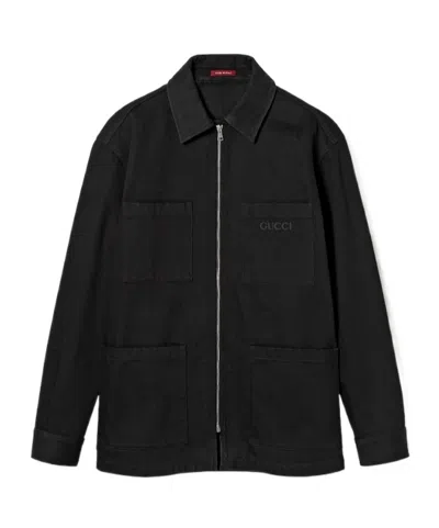 GUCCI DENIM ZIP SHIRT