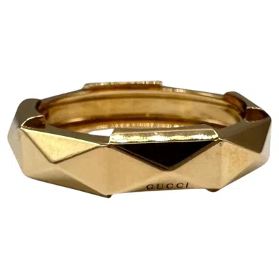 Pre-owned Gucci Designer  Link To Love Ring 18kt Yellow Gold Size 10 With Box