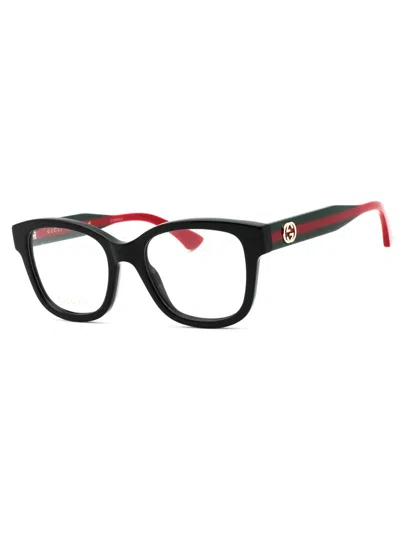 Gucci Designer Rectangular Eyeglasses For Women In Black
