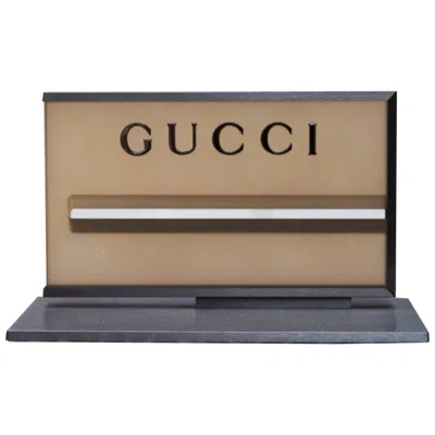 Pre-owned Gucci Desk Paperweight In Brown