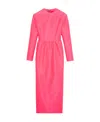 Gucci Detachable-collar Midi Dress In Pink