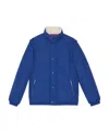 Gucci Detachable-sleeves Padded Jacket In Blue