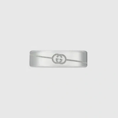 GUCCI GUCCI DIAGONAL INTERLOCKING G RING