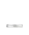 Gucci Diagonal Interlocking G Thin Ring In White