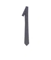 Gucci Striped Diagonal Silk Tie With Small Logos In Black