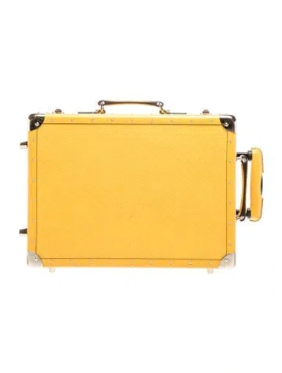 Pre-owned Gucci Diamante Structured Suitcase In Yellow