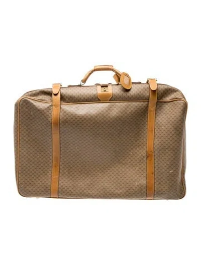 Pre-owned Gucci Diamante Suitcase Vintage In Neutral