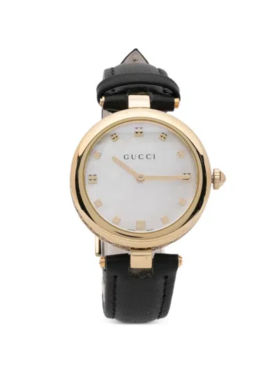 Pre-owned Gucci Diamantissima 32mm In White