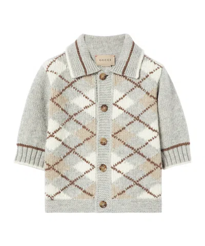 Gucci Diamond Cardigan In White