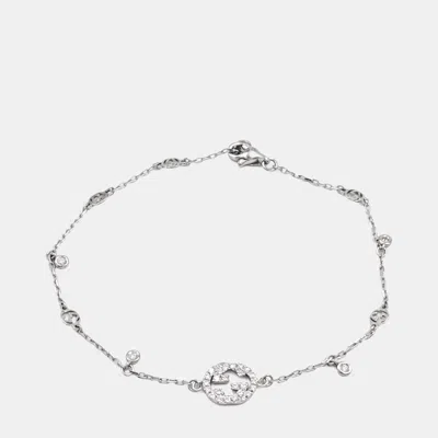 Pre-owned Gucci Diamond Interlocking Bracelet In Multi