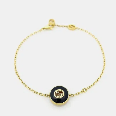 Pre-owned Gucci Diamond Interlocking G Bracelet In Multi