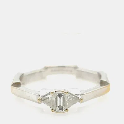 Pre-owned Gucci Diamond Link To Love Ring Eu 53 In Multi