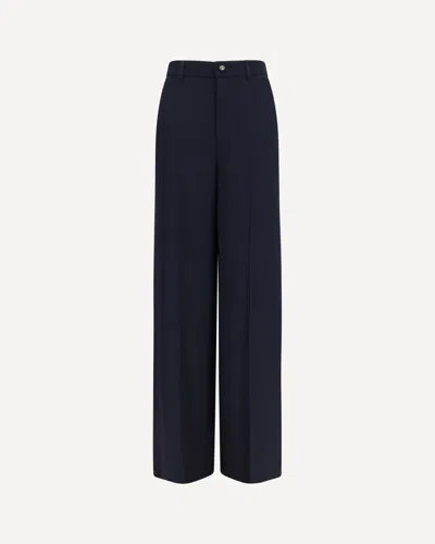 Gucci Diamond-jacquard Pants In Blue
