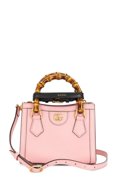 Gucci Diana Bamboo 2 Way Handbag In Pink