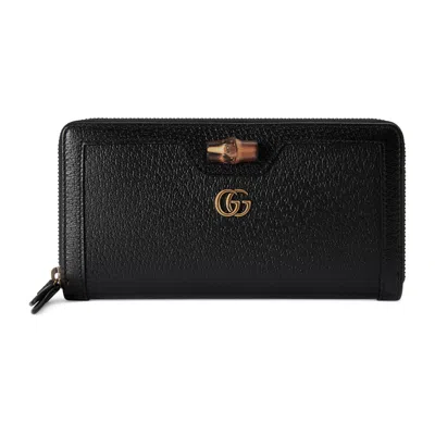 Gucci Diana Continental Wallet In Black