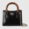 Gucci Diana Embroidered Small Tote Bag In Black