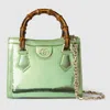 Gucci Diana Embroidered Small Tote Bag In Green