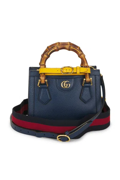 Pre-owned Gucci Diana Handbag In Blue