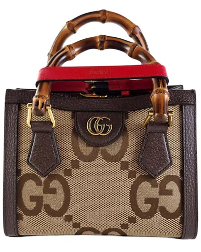 Gucci Diana Jumbo Gg Tote Bag Crossbody (authentic Pre-loved) In Pink