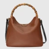 Gucci Diana Large Shoulder Bag In Braun