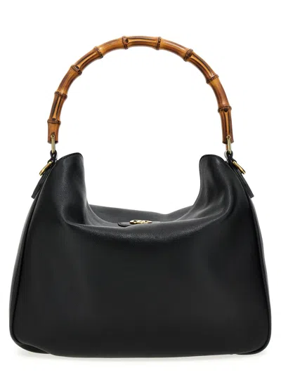 Gucci Diana` Large Shoulder Bag In Black