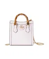 Gucci Diana Leather Mini Bag In White