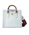 Gucci Diana Leather Tote Bag In Blue