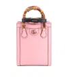 Gucci Diana Leather Tote Bag In Pink