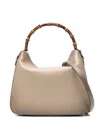 Gucci Medium Diana Leather Top Handle Bag In Sand