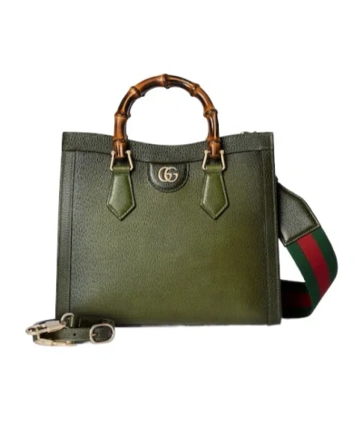 Gucci Diana Medium Tote Bag In Green