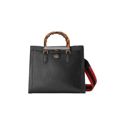Pre-owned Gucci Diana Medium Tote 'black' | Grey | Women's Size Onesize In Gray