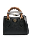Gucci Diana Black Leather Bag In Black