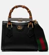 Gucci Diana Mini Leather Tote Bag In Black