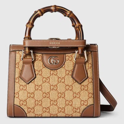 Gucci Diana Mini Tote Bag In Beige