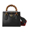 Gucci Diana Mini Leather Tote Bag In Black