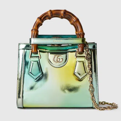 Gucci Diana Mini Tote Bag In Blue