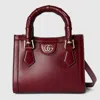 Gucci Diana Mini Tote Bag In Bordeaux