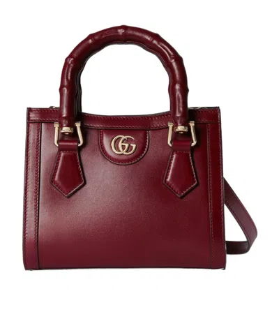 Gucci Diana Mini Tote Bag In Brown