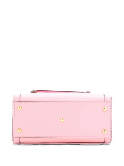 Pre-owned Gucci Diana Nm Bamboo Handle Tote Leather Mini Crossbody Bag In Pink