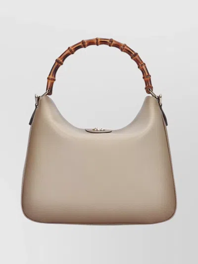 Gucci Diana Pigprint Handbag Bamboo Handle In Neutral