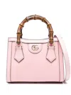 Gucci Small Diana Leather Tote Bag In Pink