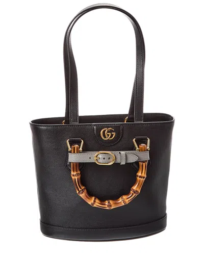 Gucci Diana Small Leather Tote In White