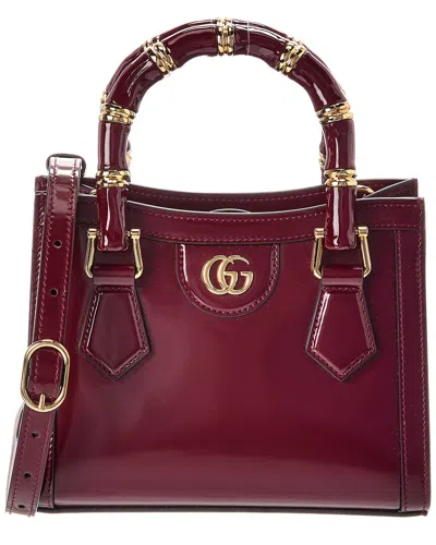 Gucci Diana Small Leather Tote In Red