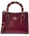 Gucci Diana Small Leather Tote In Red