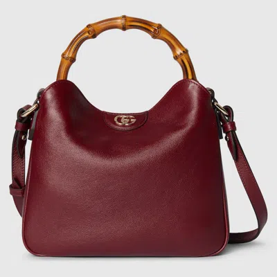 Gucci Diana Small Shoulder Bag In Bordeaux