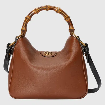 Gucci Diana Small Shoulder Bag In Brown