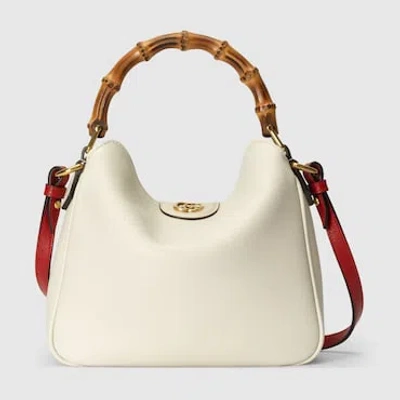 Gucci Diana Small Shoulder Bag In White
